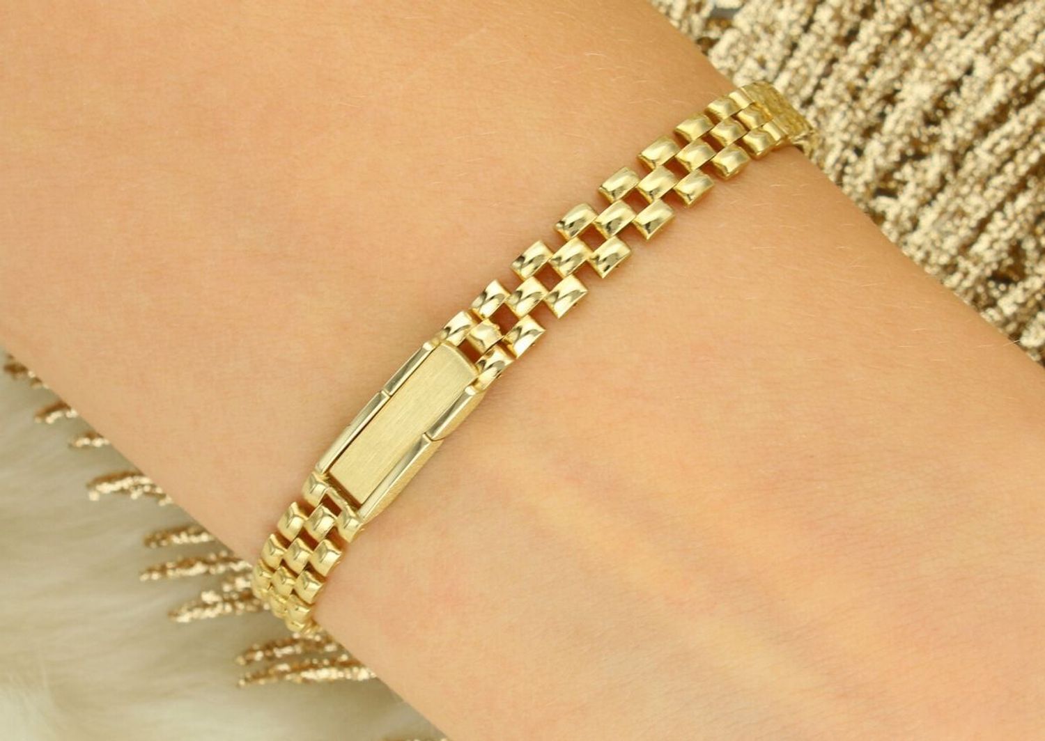 Damski zegarek złoty GENEVE próba 585, cyrkonie GENEVE AP128-4037.jpg